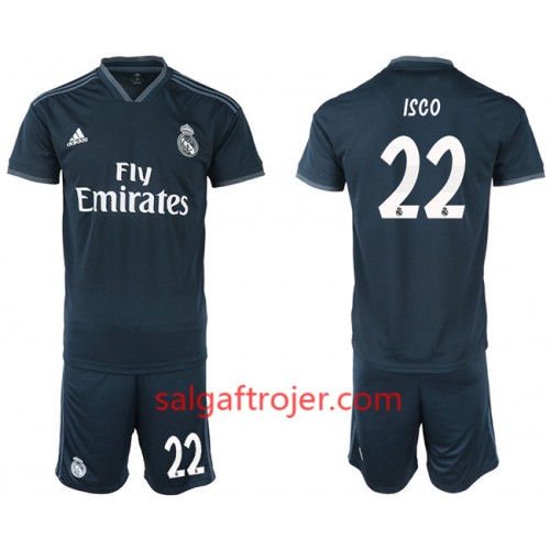 Real Madrid Fodboldtrøjer ISCO 22 Børn Udebanesæt 2018/19 Kort ærmer Real Madrid Fodboldtrøjer ISCO 22 Børn Udebanesæt 2018/19 Kort ærmer